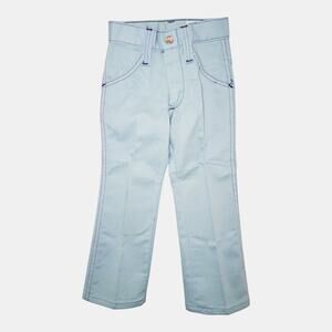 Vintage Billy the Kid Saf-T-Nee Light Blue Flare Jeans Kids Size 4 Slim 70s